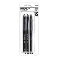 Uni-ball Uni AIR Porous Point Pens, Medium Point, 0.7mm, Bold Point, Black Ink, 3/Pack (1926808)