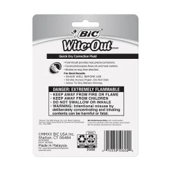BIC Wite-Out Quick Dry Correction Fluid, 20 Ml., White, 2/Pack (WOFQDP24-A-WHI) 13 BIC Wite-Out Quick Dry Correction Fluid, 20 Ml., White, 2/Pack (WOFQDP24-A-WHI) -Cheap Staples Shop 16EB0A43 20AD 4638 80D89F36CF88E2C4 sc7