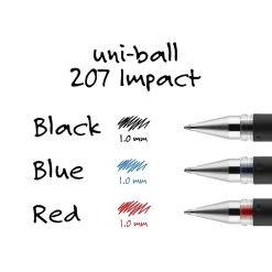 Uni-ball Uniball 207 Impact Gel Pens, Bold Point, 1.0mm, Red Ink (65802) -Cheap Staples Shop 298F17C4 072E 4AFC B922550ADE9F07B5 sc7