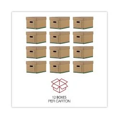Universal Recycled Record Storage Boxes, Letter/Legal, Kraft, Stacking Strength 1,500 Lbs., 15" X 24" X 10", 12/Ct -Cheap Staples Shop 4D1077CF DF29 4156 91E398175339276D sc7