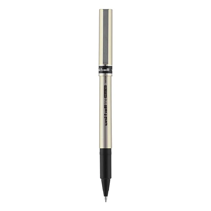 Uni-ball Uniball Deluxe Rollerball Pens, Fine Point, 0.7mm, Black Ink (60052) 3 Uni-ball Uniball Deluxe Rollerball Pens, Fine Point, 0.7mm, Black Ink (60052)