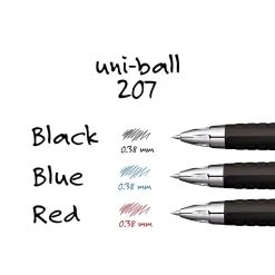 Uni-ball Uniball 207 Retractable Gel Pens, Ultra Micro Point, 0.38mm, Black Ink, Dozen (1790922) -Cheap Staples Shop 630B255A CA0F 4789 8A31AD46D6494510 sc7
