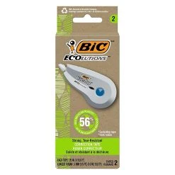 BIC Ecolutions Wite-Out Brand Correction Tape (formerly ReVolution), White, 2/Pack (WOET21-WHI) 12 BIC Ecolutions Wite-Out Brand Correction Tape (formerly ReVolution), White, 2/Pack (WOET21-WHI) -Cheap Staples Shop 63E3780C 00DF 4B1A A7831A894A223454 sc7