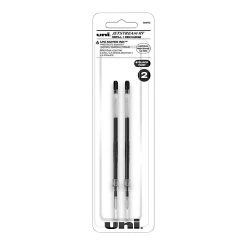 Uni-ball Uni Jetstream RT Ballpoint Pen Refills, Medium Point, 1.0mm, Black Ink, 2/Pack (35972)