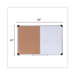 Universal Cork & Dry Erase Dry-Erase Whiteboard, Plastic Frame, 3' X 2' (UNV43743) -Cheap Staples Shop 71354276 8DED 4138 8CE9EA5A117C1394 sc7