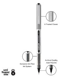 Uni-ball Uniball Vision Rollerball Pens, Fine Point, 0.7mm, Black Ink (60126) -Cheap Staples Shop 7AEDEF9F 6617 42D3 BB2354304D3746B5 sc7