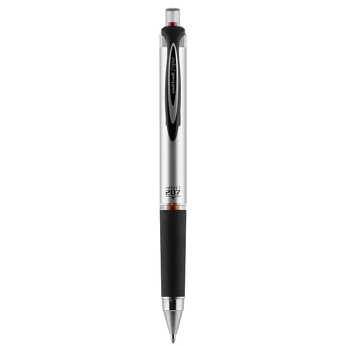 Uni-ball 207 Impact RT Retractable Gel Pens, Bold Point, Red Ink, Dozen (65872) 4 Uni-ball 207 Impact RT Retractable Gel Pens, Bold Point, Red Ink, Dozen (65872) - Image 2