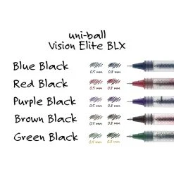 Uni-ball Uniball Vision Elite BLX Rollerball Pens, Bold Point, 0.8mm, Assorted Colors, 5/pk (1832404) -Cheap Staples Shop 7EB76BDF 4597 479E ACEE2271E55C6805 sc7