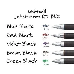 Uni-ball Uni Jetstream RT BLX Ballpoint Pens, Medium Point, 1.0mm, Assorted Ink, 5/Pack (1858851) -Cheap Staples Shop 83CFD6A0 D328 43BF 96B62834B7761CD1 sc7