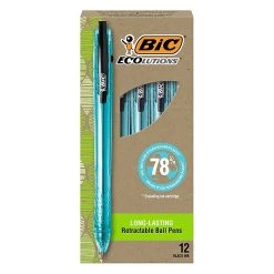 BIC ReVolution Retractable Ballpoint Pen, Medium Point, Black Ink, Dozen (BPRR11-BLK) -Cheap Staples Shop 8538F1E8 7E48 4DAB 8FF466FD94CBAEED sc7