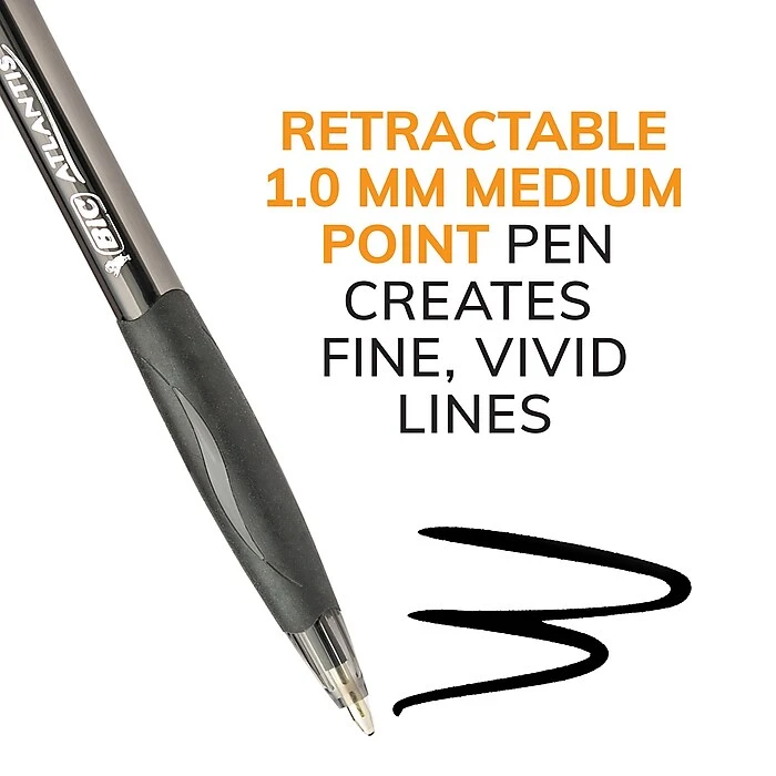 BIC Glide Retractable Ballpoint Pen, Medium Point, Blue Ink, Dozen (14408/VCG11BE) 5 BIC Glide Retractable Ballpoint Pen, Medium Point, Blue Ink, Dozen (14408/VCG11BE) - Image 3