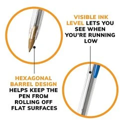 BIC Cristal Ballpoint Pens, Medium Point, Blue Ink, Dozen (10126/MS11BL) -Cheap Staples Shop A4E5496B E39B 4B64 9BC7237809AB3790 sc7