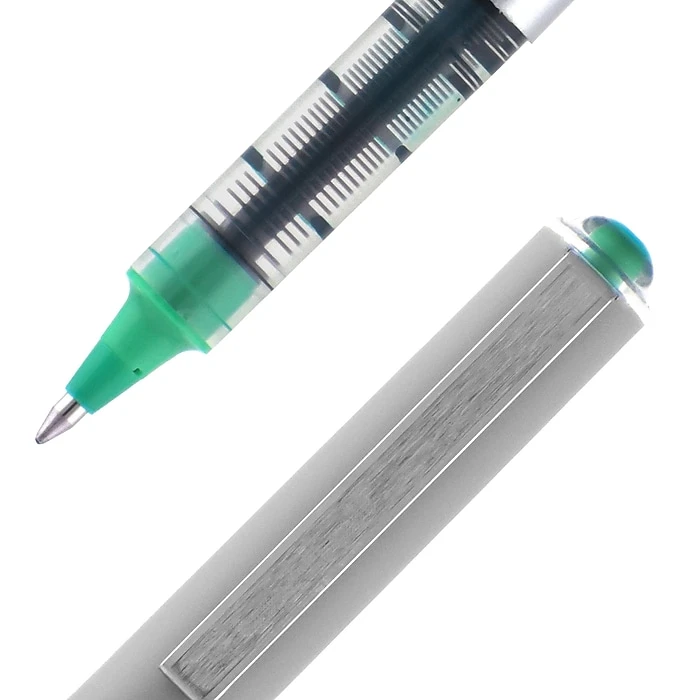 Uni-ball Uniball Vision Rollerball Pens, Fine Point, 0.7mm, Green Ink (60386) 4 Uni-ball Uniball Vision Rollerball Pens, Fine Point, 0.7mm, Green Ink (60386) - Image 2
