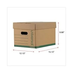 Universal Recycled Record Storage Boxes, Letter/Legal, Kraft, Stacking Strength 1,500 Lbs., 15" X 24" X 10", 12/Ct -Cheap Staples Shop B3ACC10F F9A5 47E5 BB79CD949E9E4E25 sc7