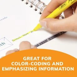 BIC Brite Liner Stick Highlighter, Chisel Tip, Yellow, Dozen (65550) -Cheap Staples Shop B8C1DA5A 8535 4A6A A060E3746301FE72 sc7