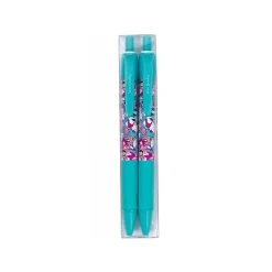 Vera Bradley Gaby Floral Retractable Ballpoint Pen, Medium Point, Black Ink, 2/Pack (226284)