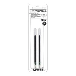 Uni-ball Impact RT Gel-Ink Pen Refills, Bold Tip, Black Ink, 2/Pack (65873PP)