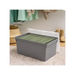 Iris Plastic File Box With Split Lid, Letter Size, Gray, 4/Pack (500167) 19 Iris Plastic File Box With Split Lid, Letter Size, Gray, 4/Pack (500167) -Cheap Staples Shop D17E4703 2C4D 485F 9EE6209CD457F316 sc7