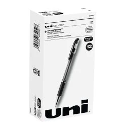 Uni-ball Gel Grip Gel Pens, Medium Point, Black Ink, Dozen (65450)
