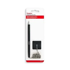Staples Anchor Counter Top Pen, Medium Point, Black Ink (31587-CC)