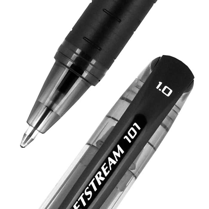 Uni-ball Uni Jetstream 101 Ballpoint Pens, Medium Point, 1.0mm, Black Ink, Dozen (1768011) 4 Uni-ball Uni Jetstream 101 Ballpoint Pens, Medium Point, 1.0mm, Black Ink, Dozen (1768011) - Image 2