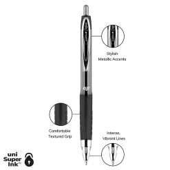 Uni-ball 207 Signo RT Retractable Gel Pens, Medium Point, Black Ink, 4 Pack (33960) -Cheap Staples Shop FD8803B1 687C 47F4 AA5F443B47FDBA6E sc7