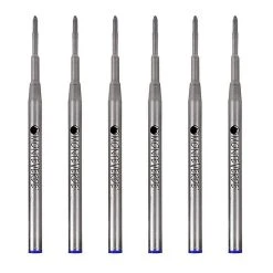 Monteverde® Broad Ballpoint Refill For Montblanc Ballpoint Pens, 6/Pack, Blue