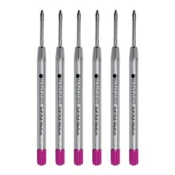 Monteverde® Medium Ballpoint Refill For Parker Ballpoint Pens, 6/Pack, Pink