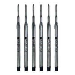 Monteverde® Medium Ballpoint Refill For Sheaffer Ballpoint Pens, 6/Pack, Blue/Black