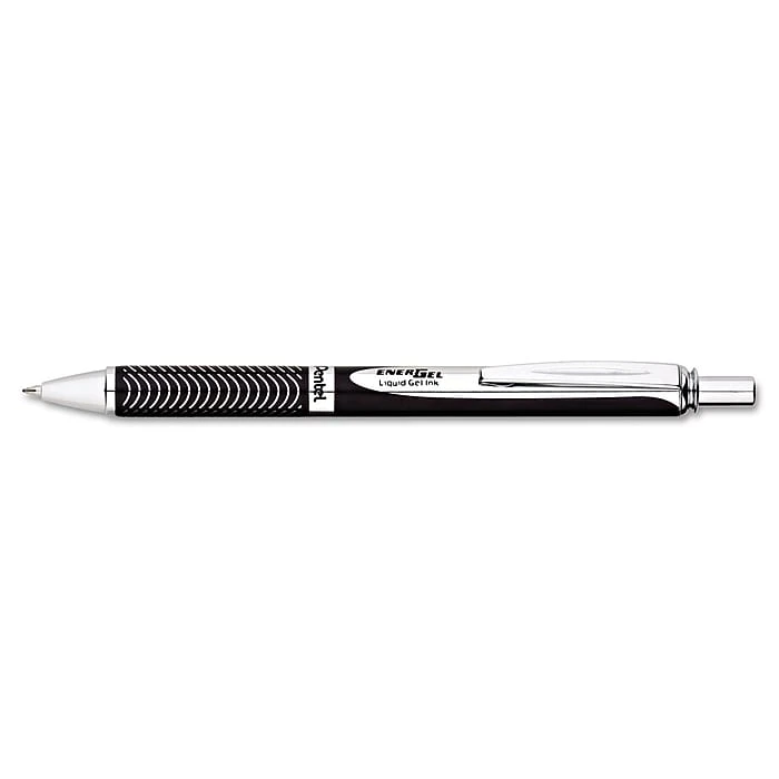 Pentel Alloy Roller Ball Retractable Pen, Medium Point, Black Ink (BL407A) 4 Pentel Alloy Roller Ball Retractable Pen, Medium Point, Black Ink (BL407A) - Image 2