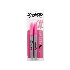 Sharpie® Pink Ribbon Fine Point Permanent Markers, Pink, 2/Pack