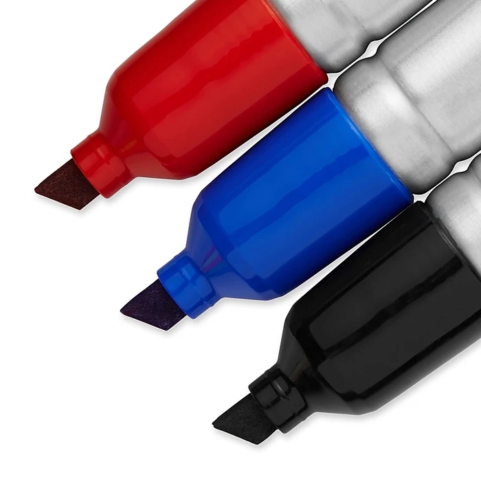 Sharpie King Size Permanent Markers, Chisel Tip, Assorted, 4/Pack (15674) 5 Sharpie King Size Permanent Markers, Chisel Tip, Assorted, 4/Pack (15674) - Image 3