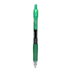Pilot G-2 Retractable Gel Roller Pen, Fine, Green, Pack Of 12 (58416-PK12)
