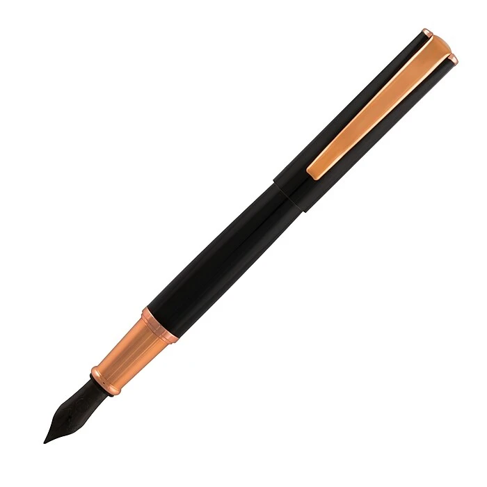 Monteverde Impressa Fountain Pen, Medium Nib, Black With Rose Gold (MV29863) 4 Monteverde Impressa Fountain Pen, Medium Nib, Black With Rose Gold (MV29863) - Image 2