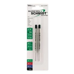 Schmidt P900 Ballpoint TC Ball Parker Style Refill, Fits Parker Ballpoint Pens, Fine, Black, 2 Pack (SC58139)