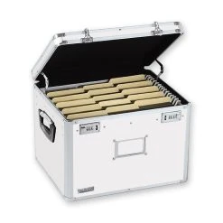 Vaultz Locking Storage Chest, Letter/Legal, White (VZ00169-1)