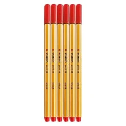 Stabilo Point 88 Pens Red No. 40 [Pack Of 20] (20PK-SW88-40)