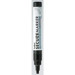 Xstamper Secure Redacting Permanent Marker, Black, 12/Pack (036225PK12)