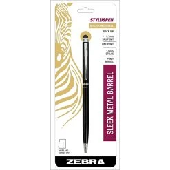 Zebra Stylus Ballpoint Pen, Fine Point, Black Ink (33111)