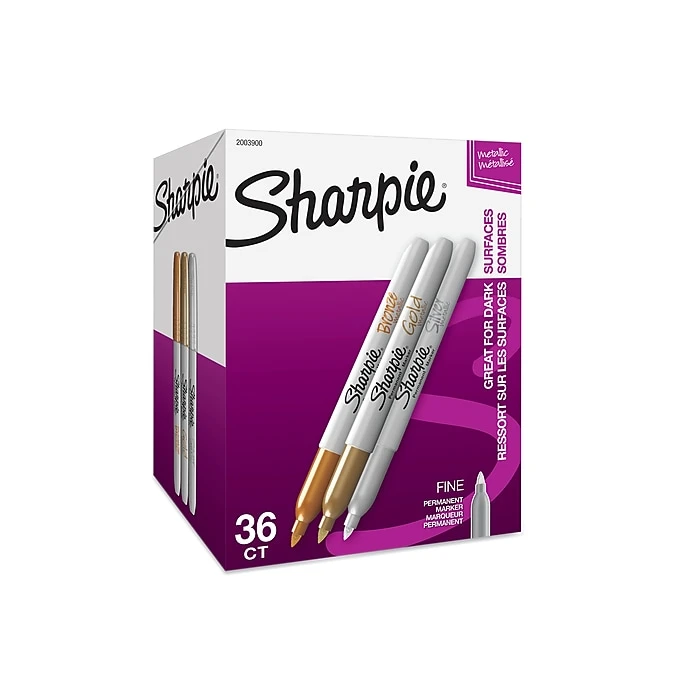Sharpie Permanent Markers, Fine Tip, Assorted Metallic, 36/Pack (2003900) 8 Sharpie Permanent Markers, Fine Tip, Assorted Metallic, 36/Pack (2003900) - Image 6