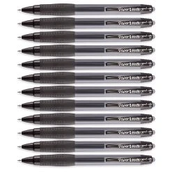 Paper Mate Retractable Gel Pens, Fine Point, Black Ink, Dozen (1753362) -Cheap Staples Shop m007068389 sc7