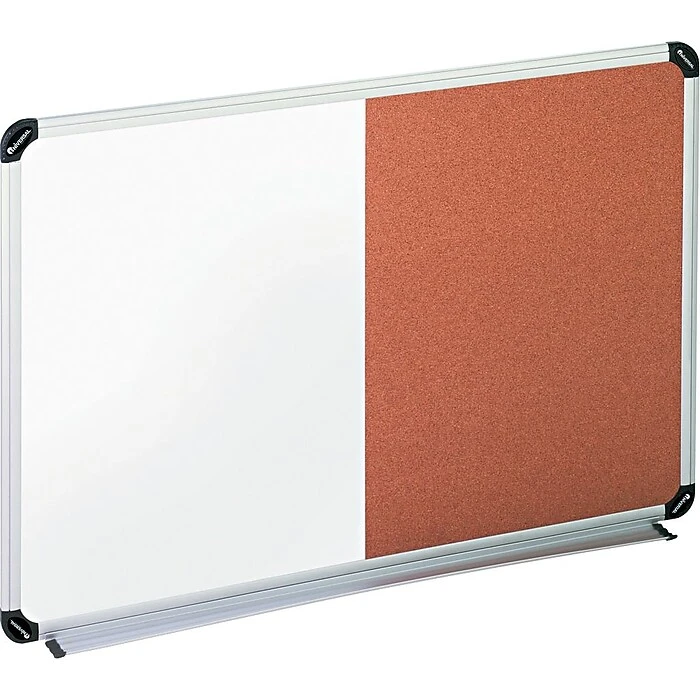 Universal Cork & Dry Erase Dry-Erase Whiteboard, Plastic Frame, 24" X 18" (UNV43742) 3 Universal Cork & Dry Erase Dry-Erase Whiteboard, Plastic Frame, 24" X 18" (UNV43742)