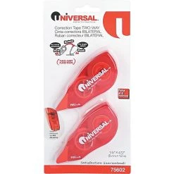 Universal Correction Tape, White, 2/Pack (UNV75602)