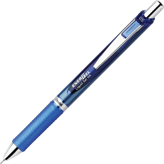 Pentel EnerGel Retractable Gel Pen, Fine Point, Blue Ink (PENBLN75C) 3 Pentel EnerGel Retractable Gel Pen, Fine Point, Blue Ink (PENBLN75C)