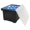 Storex Storage Plastic File Tote With Comfort Grips, Letter/Legal Size, Black/Clear (61528U01C) -Cheap Staples Shop s0358730 sc7
