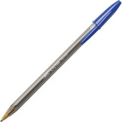 BIC Cristal Ballpoint Stick Pens, Bold Point, Blue Ink, 24/Box ( MSBP241-BLU) -Cheap Staples Shop s0398216 sc7