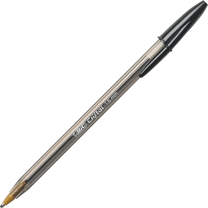 BIC Cristal Ballpoint Stick Pens, Bold Point, Black Ink, 24/Box (MSBP241-BLK) 7 BIC Cristal Ballpoint Stick Pens, Bold Point, Black Ink, 24/Box (MSBP241-BLK) - Image 5