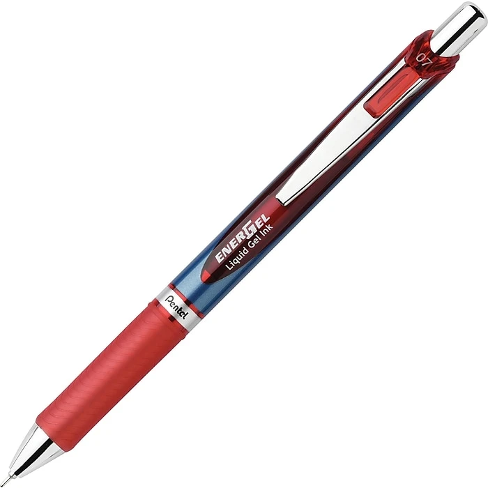 Pentel EnerGel RTX Retractable Liquid Gel Pen, Medium Point, Red Ink (PENBLN77B) 3 Pentel EnerGel RTX Retractable Liquid Gel Pen, Medium Point, Red Ink (PENBLN77B)