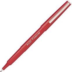Pilot Fineliner Marker Pen, Fine Point, Red Ink (11015)