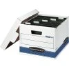 Bankers Box Hang-N-Stor Medium-Duty FastFold Corrugated File Storage Boxes, Lift-Off Lid, Letter Size, White/Blue, 4/Ct (00784) -Cheap Staples Shop s0512201 sc7